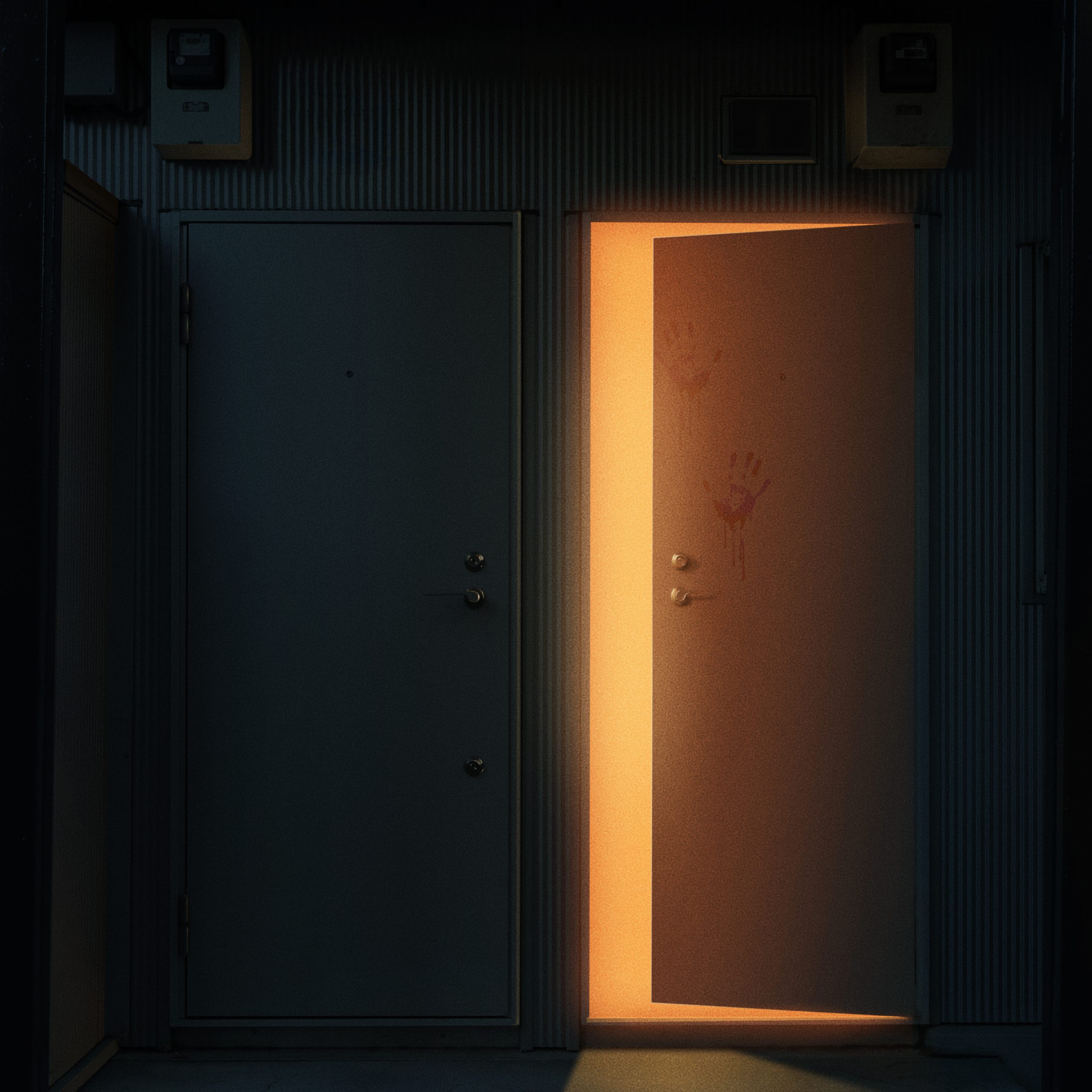 dystopian-landscape-with-door-light